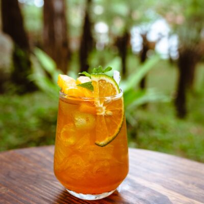 Trà đào cam sả (Peach Orange Lemongrass Tea)